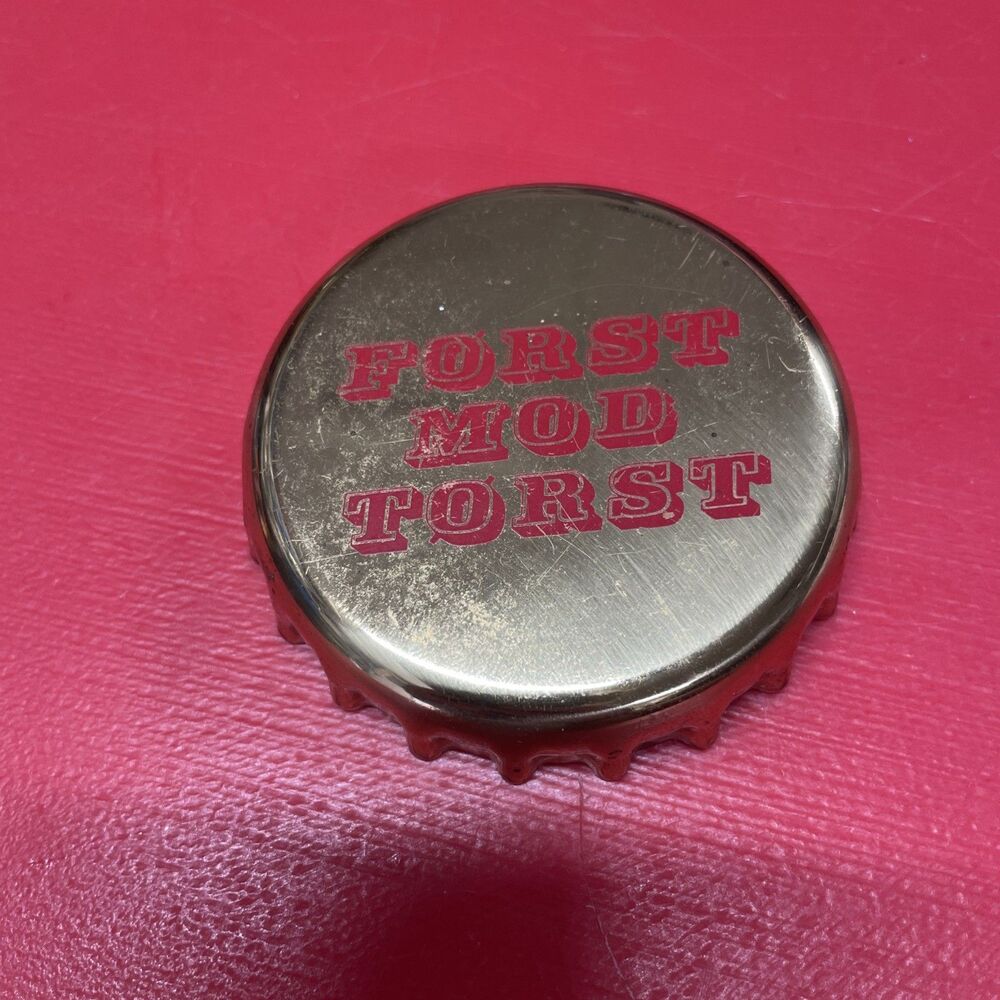 Vintage Georg Jensen Design Denmark gold cap Bottle Opener 1981 Først Mod Tørst